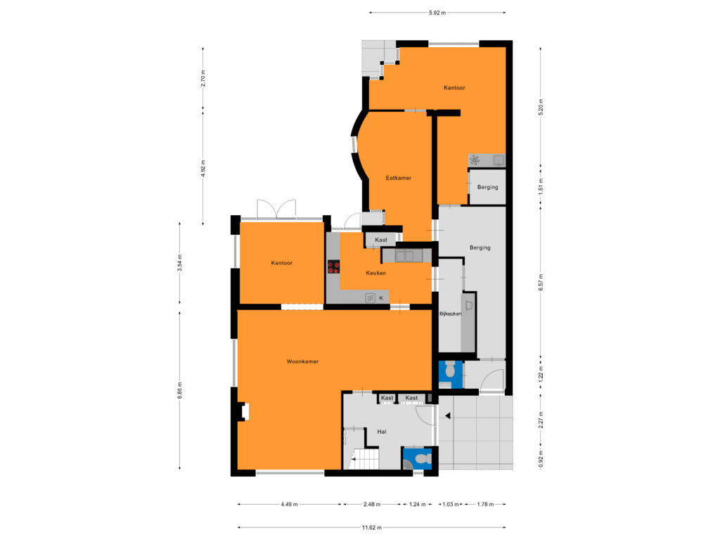 Bekijk plattegrond van Begane Grond van Laan ten Habraken 2