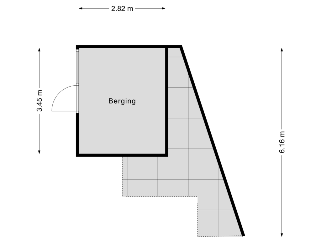 Bekijk plattegrond van Berging van Laan ten Habraken 2