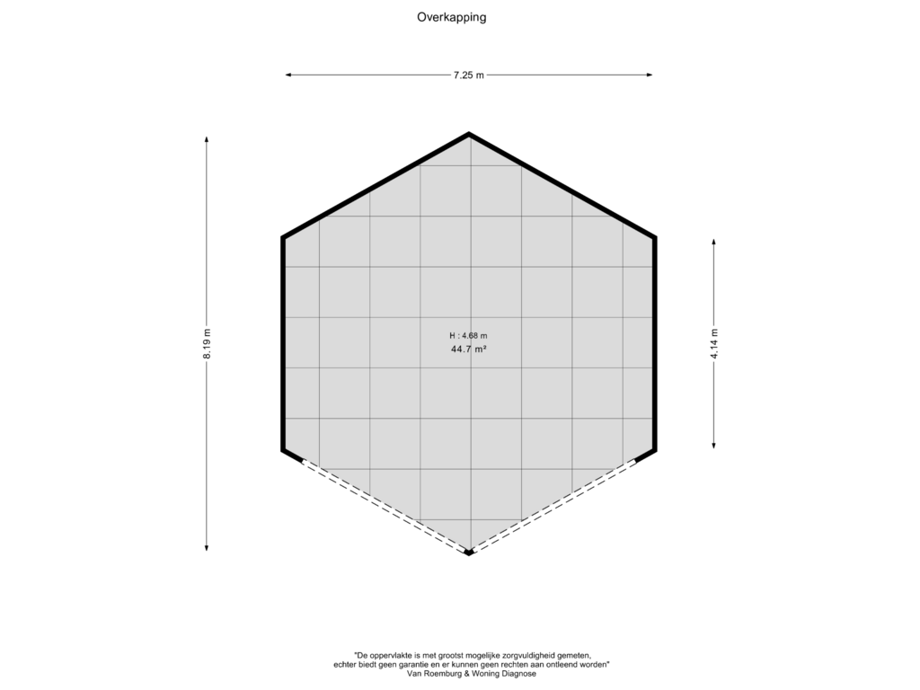 View floorplan of Overkapping of Bellinkhofsdwarsweg 3