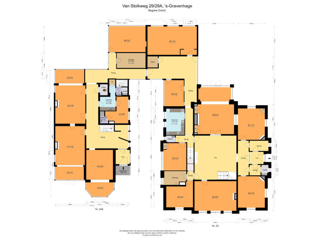 View floorplan of Begane Grond of Van Stolkweg 29-A