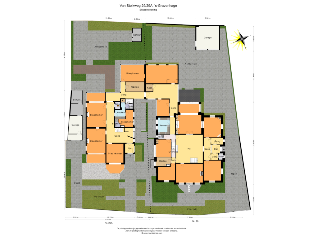 View floorplan of Situatietekening of Van Stolkweg 29-A