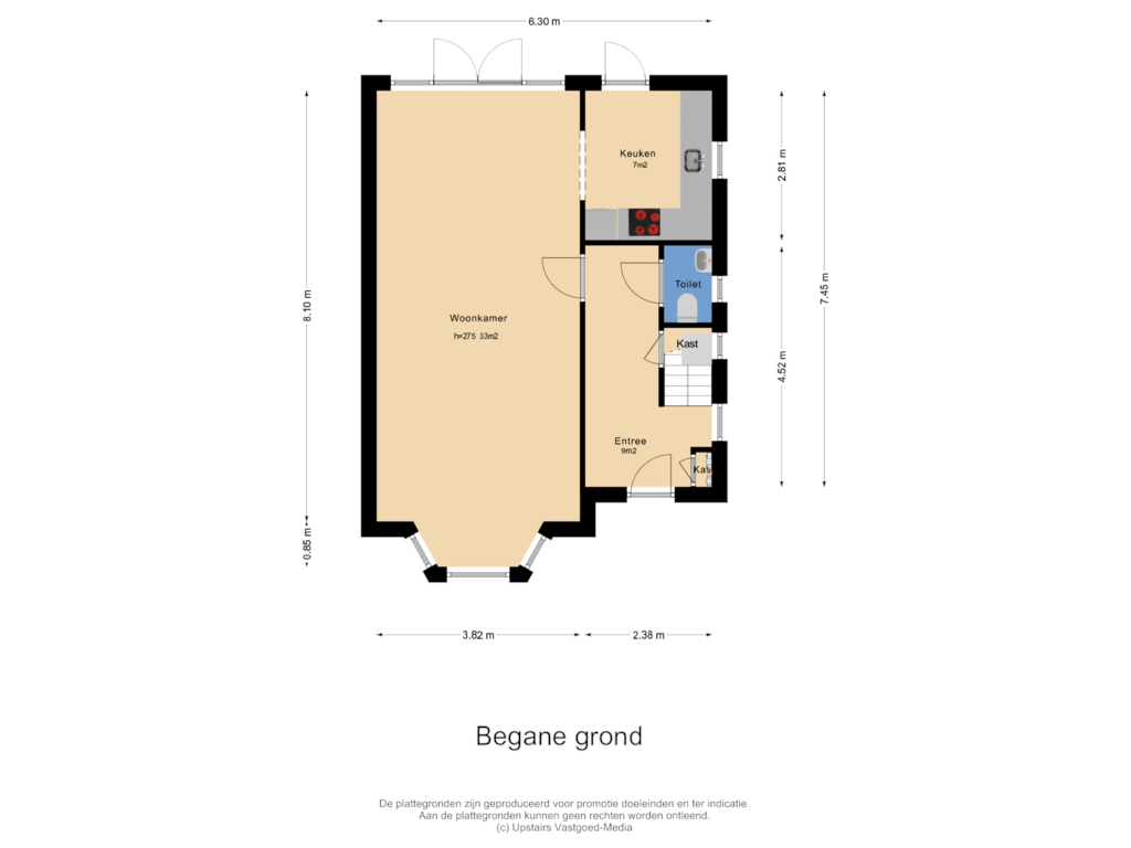 Bekijk plattegrond van Begane grond van Vuursche Dreef 24