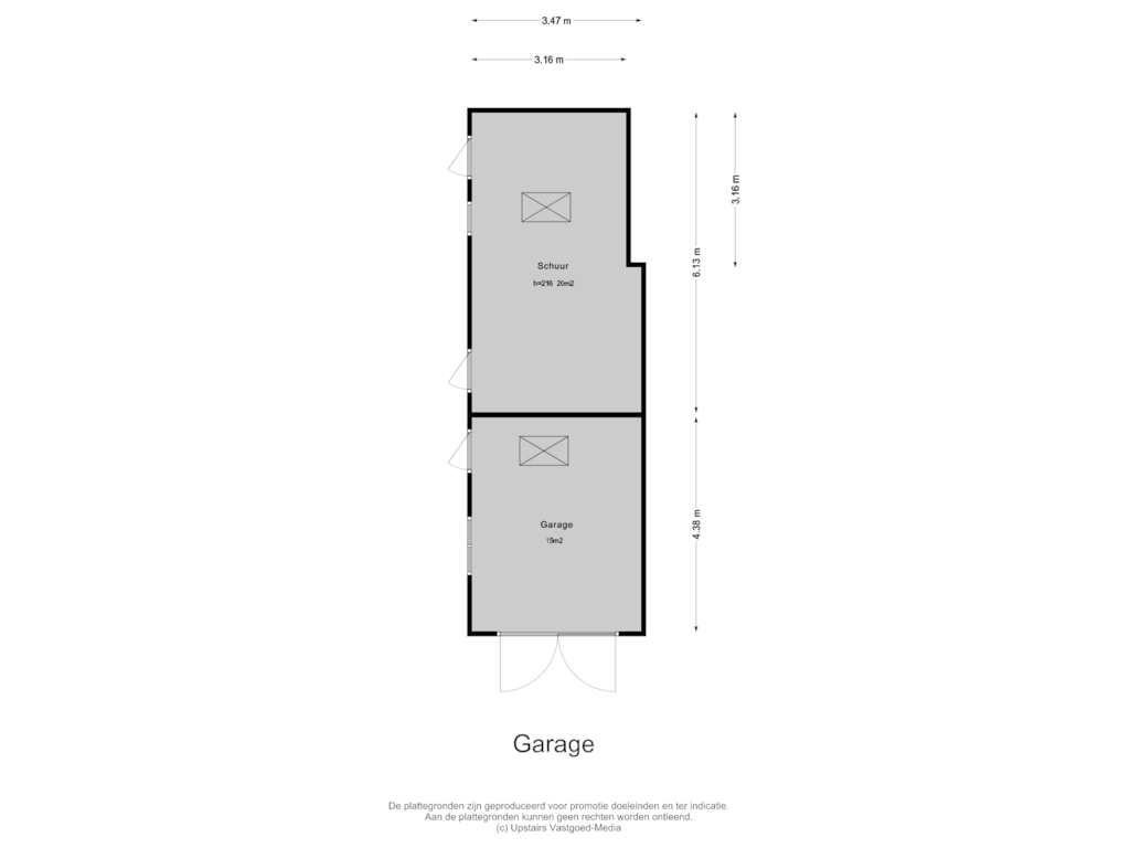 Bekijk plattegrond van Garage van Vuursche Dreef 24