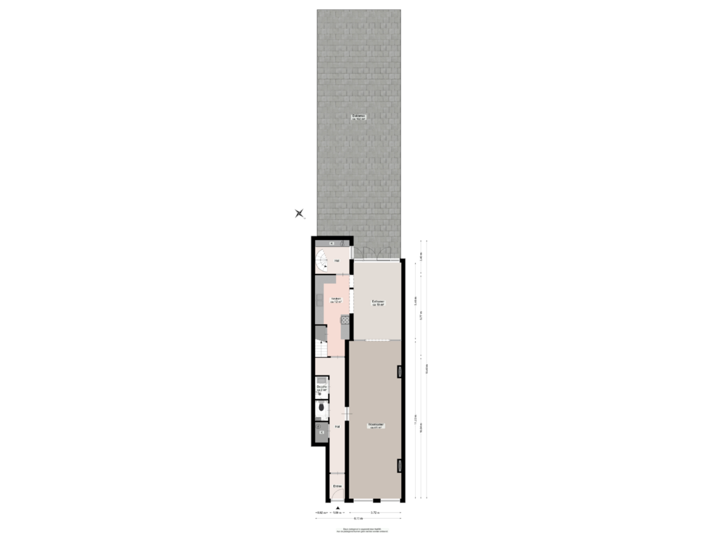 Bekijk plattegrond van Beletage van Oosterhaven 3