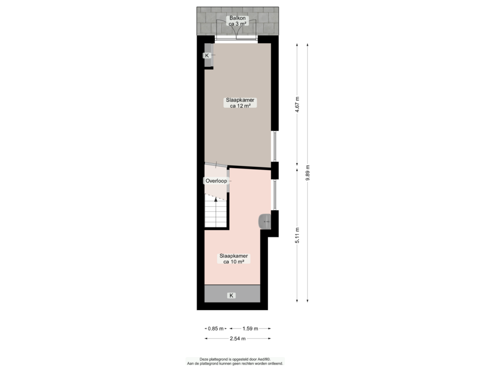 Bekijk plattegrond van Eerste verdieping van Oosterhaven 3