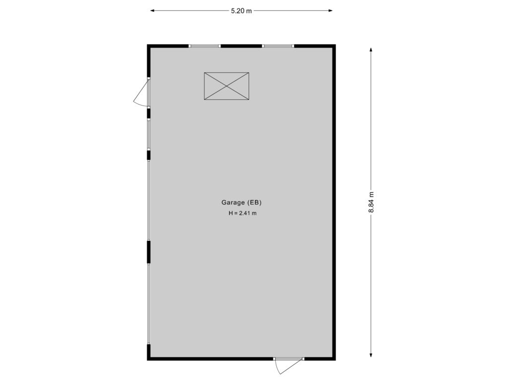 Bekijk plattegrond van Garage van Zuiderstraat 7