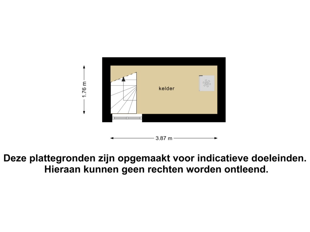 Bekijk plattegrond van Kelder van Torrentinusstraat 6