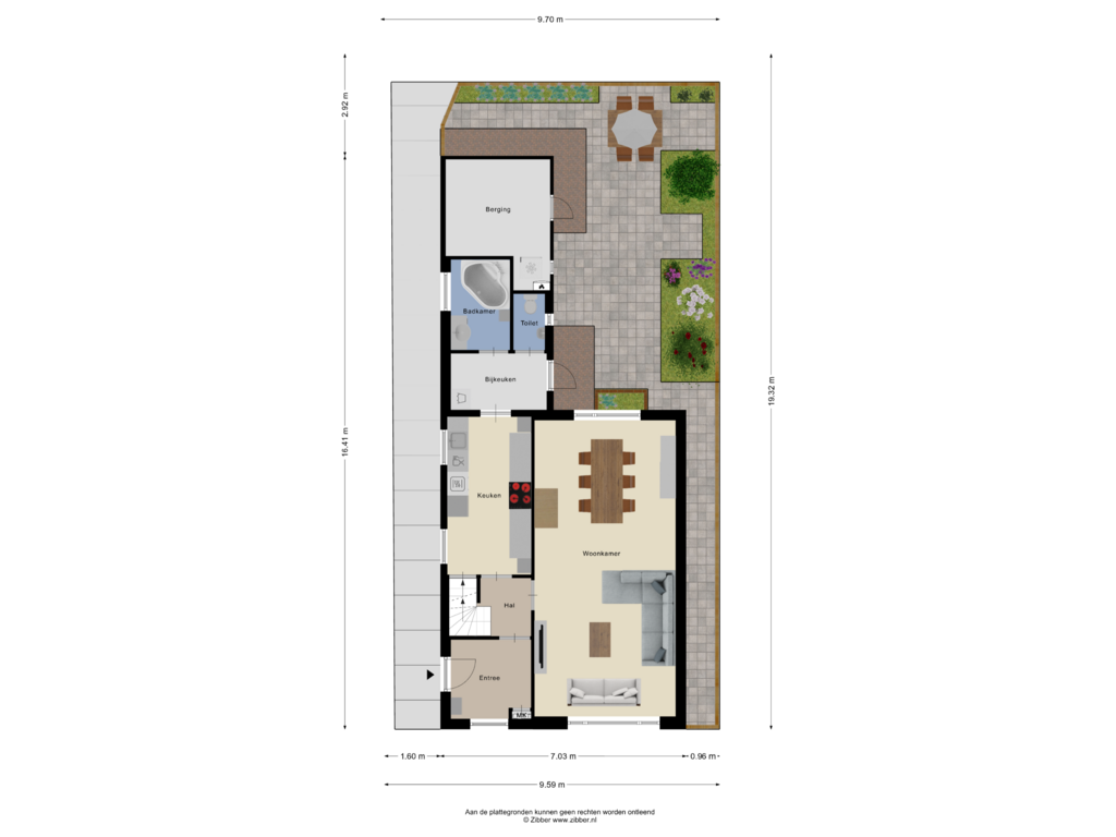 Bekijk plattegrond van Begane Grond Tuin van Jacob Catsstraat 34