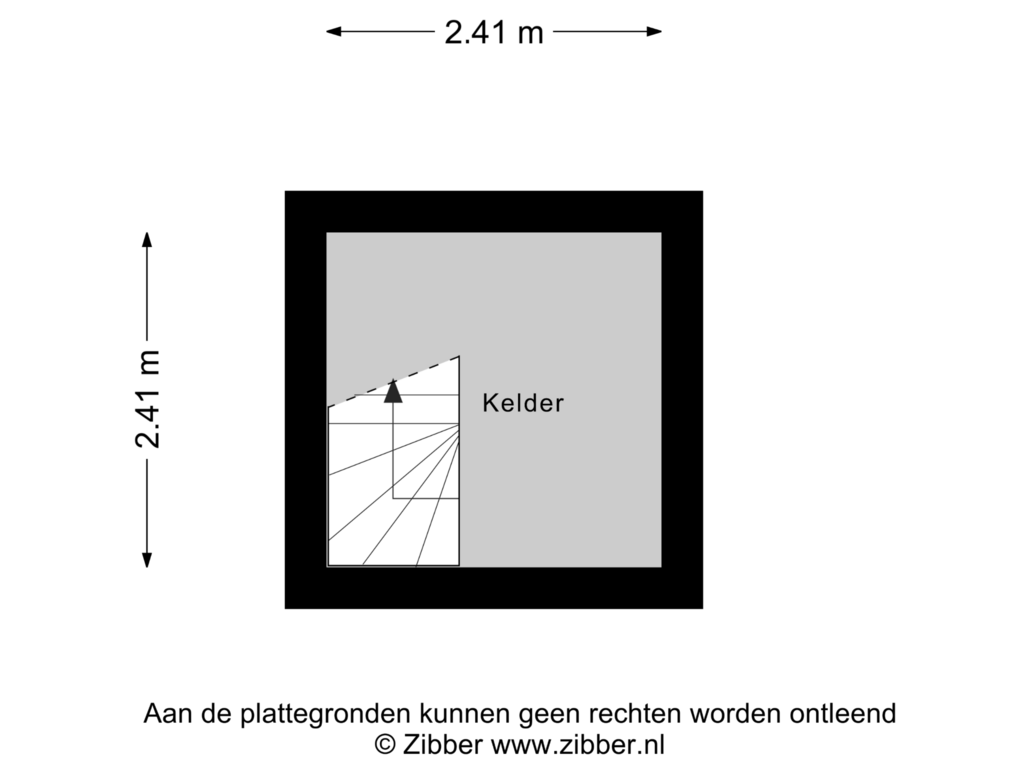 Bekijk plattegrond van Kelder van Jacob Catsstraat 34