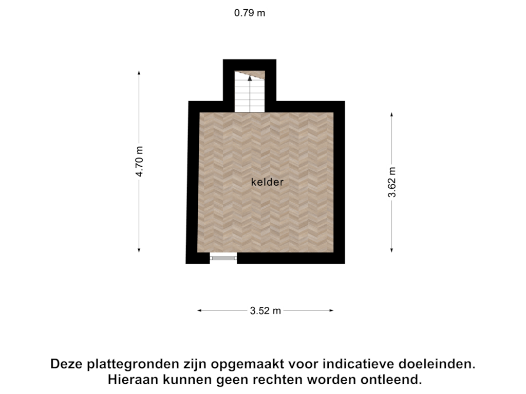 Bekijk plattegrond van Kelder van Molenstraat 3