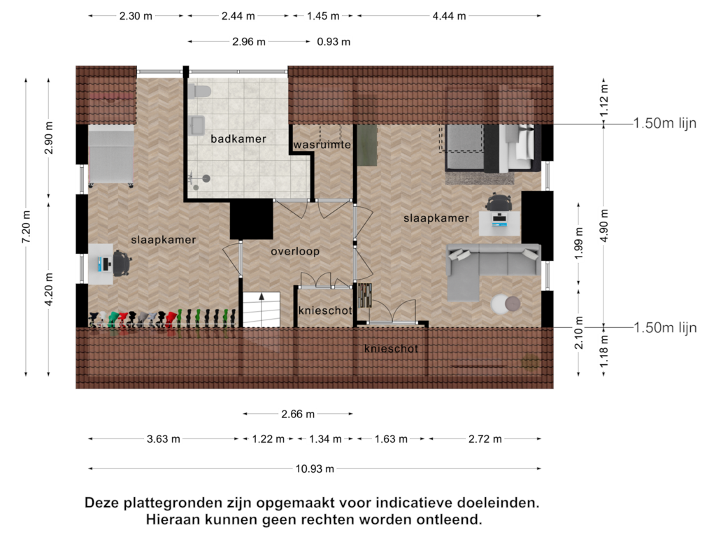 Bekijk plattegrond van 1e verdieping van Molenstraat 3