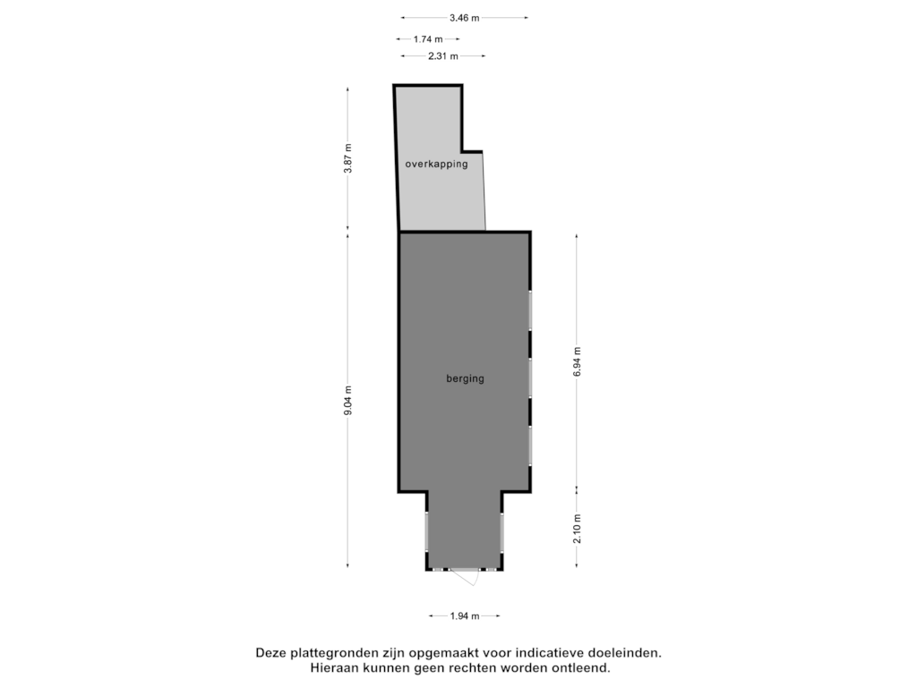 Bekijk plattegrond van Berging van Molenstraat 3