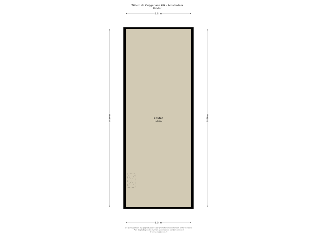 View floorplan of KELDER of Willem de Zwijgerlaan 262