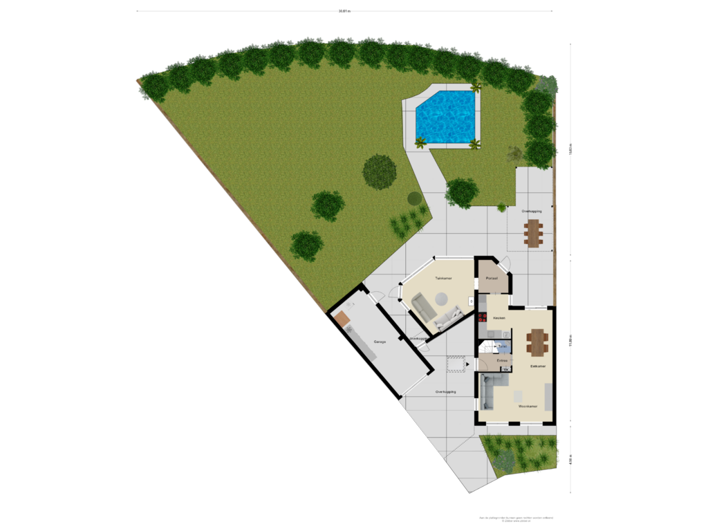 Bekijk plattegrond van Begane grond Tuin van Suze Groeneweglanden 85