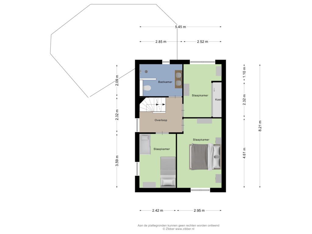 Bekijk plattegrond van Eerste Verdieping van Suze Groeneweglanden 85