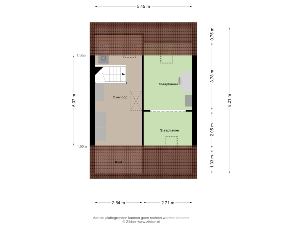 Bekijk plattegrond van Tweede verdieping van Suze Groeneweglanden 85