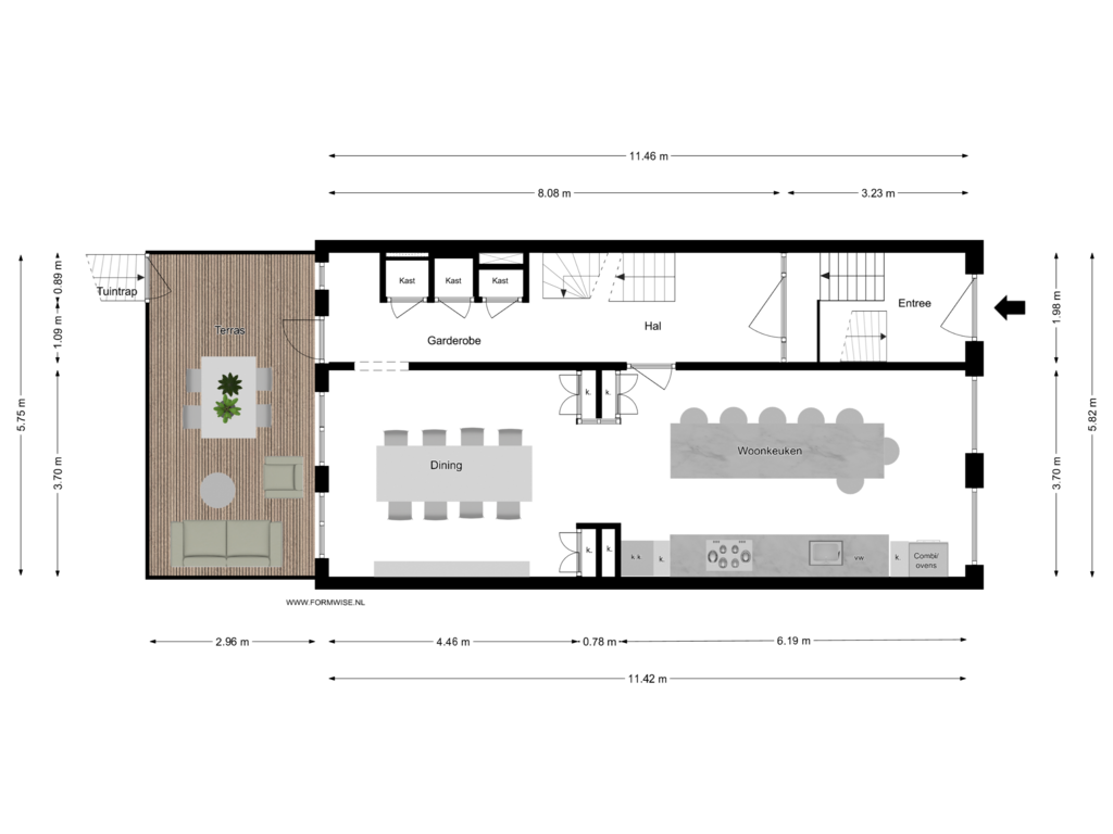 Bekijk plattegrond van BEL ETAGE van Van Eeghenlaan 28