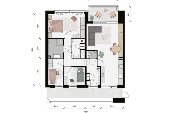 Bekijk foto 6 van De Nieuwe Defensie blok 3B - Appartement XL (Bouwnr. 408)