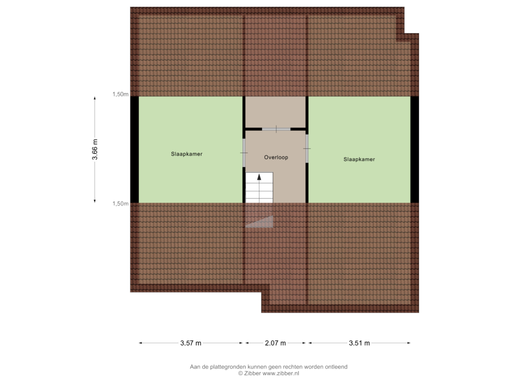 View floorplan of Eerste Verdieping of Buinerweg 8-410