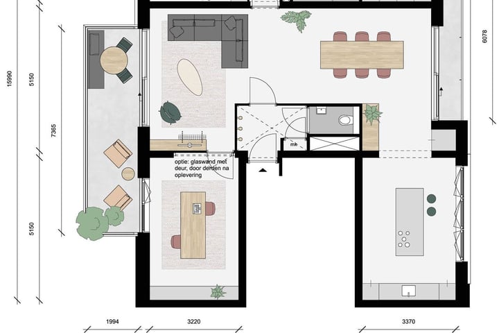 Bekijk foto 10 van De Nieuwe Defensie blok 3B Appartement XXL (Bouwnr. 436)