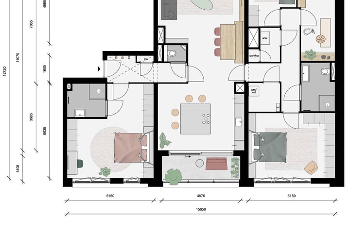 Bekijk foto 10 van De Nieuwe Defensie blok 3B Appartement XXL (Bouwnr. 446)