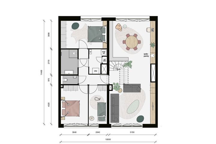 Bekijk foto 7 van De Nieuwe Defensie Dubbelaags bovenwoning (Bouwnr. 416)