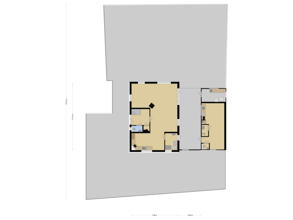 Bekijk plattegrond van overzicht woning van Spengen 41