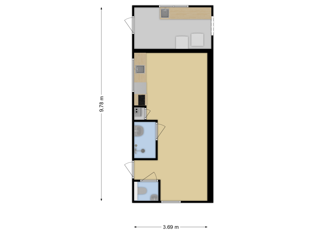 Bekijk plattegrond van berging van Spengen 41