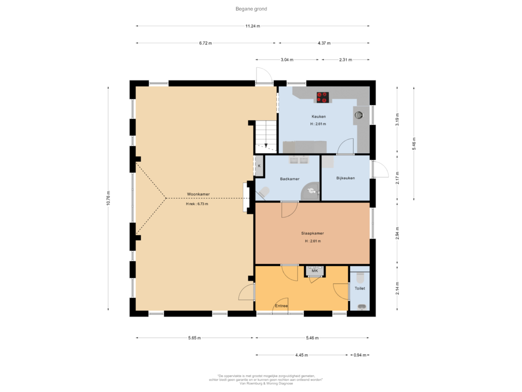 Bekijk plattegrond van Begane grond van Barneveldseweg 156