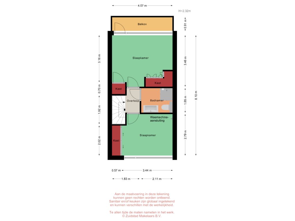 Bekijk plattegrond van Langenhorst 367 - 4e verdieping van Langenhorst 367