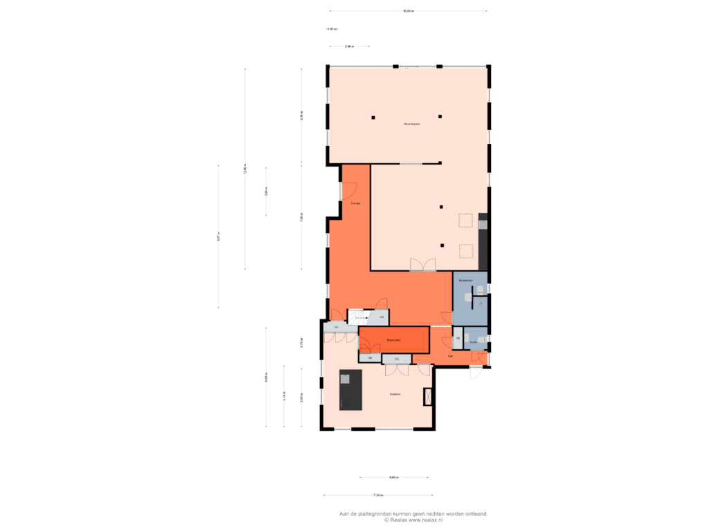 Bekijk plattegrond van Begane grond van Drosteweg 9