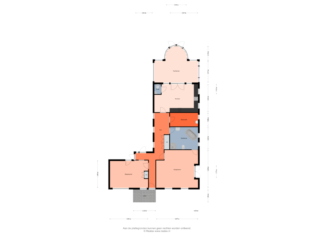 Bekijk plattegrond van Bed en Breakfast van Drosteweg 9