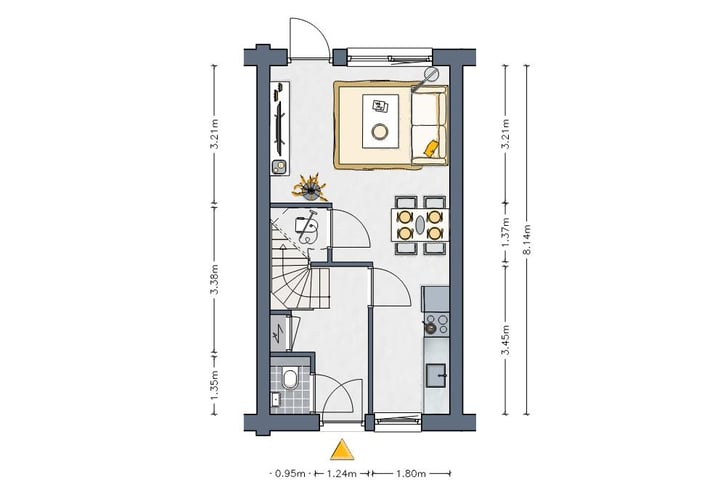 View photo 3 of Tussenwoning (starter) (Bouwnr. 13)