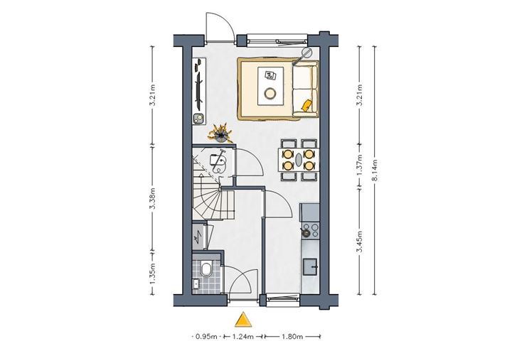 View photo 3 of Tussenwoning (starter) (Bouwnr. 12)