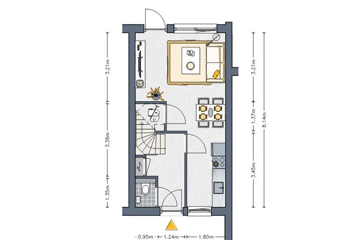 View photo 3 of Tussenwoning (starter) (Bouwnr. 6)