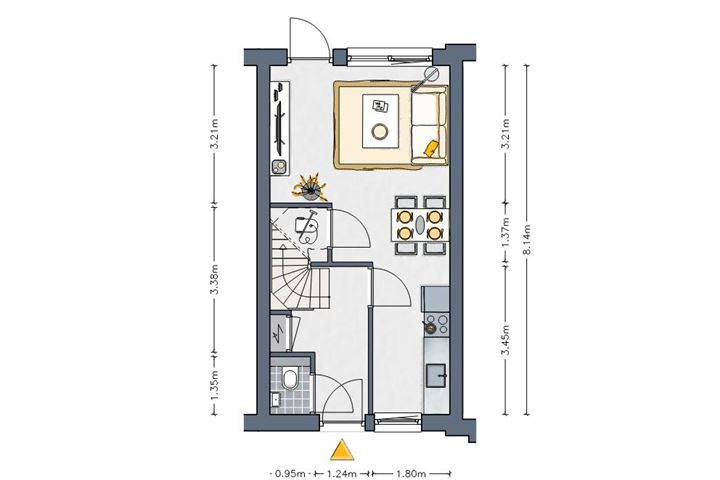 View photo 3 of Tussenwoning (starter) (Bouwnr. 15)