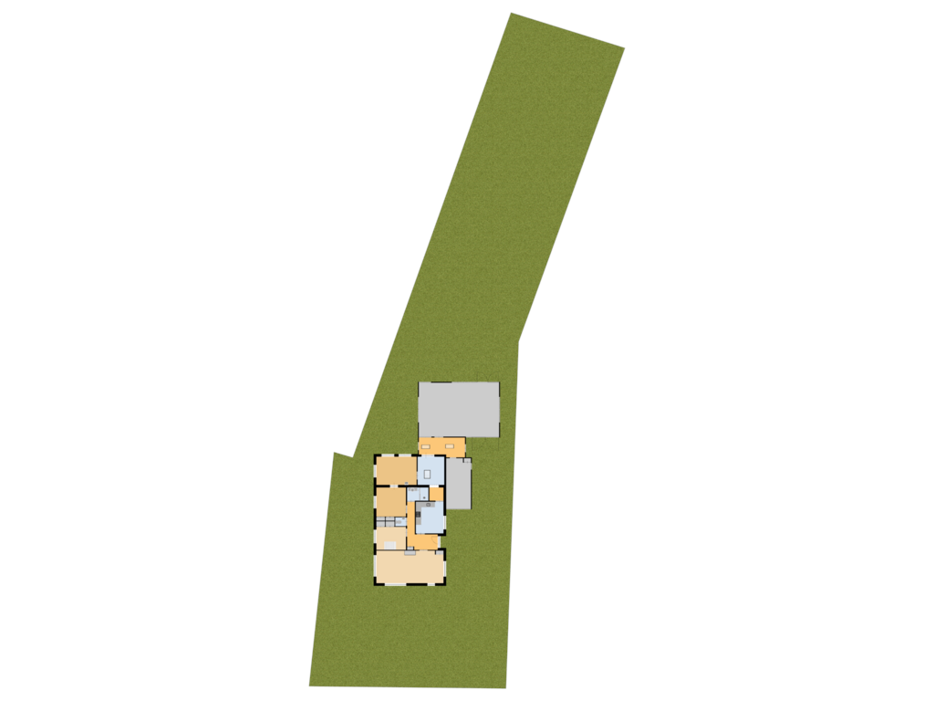 View floorplan of Tuin of Dorpsstraat 127-A