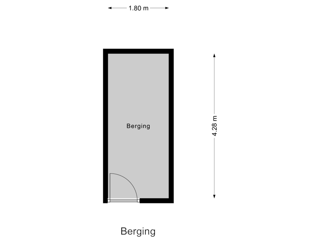 View floorplan of Berging of Esplanade 43