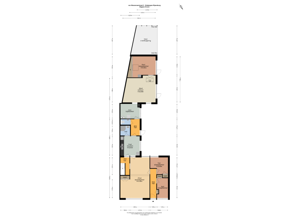 View floorplan of BEGANE GROND of van Wassenaerstraat 2