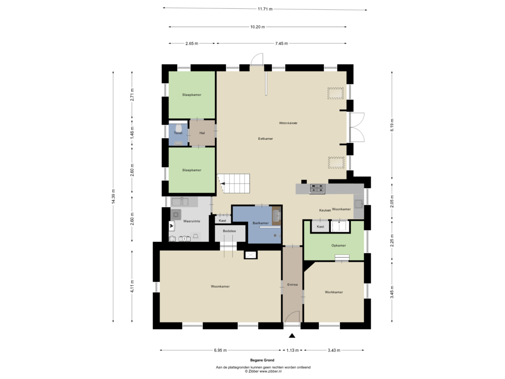 Bekijk plattegrond van Begane Grond van Hogewaldstraat 17