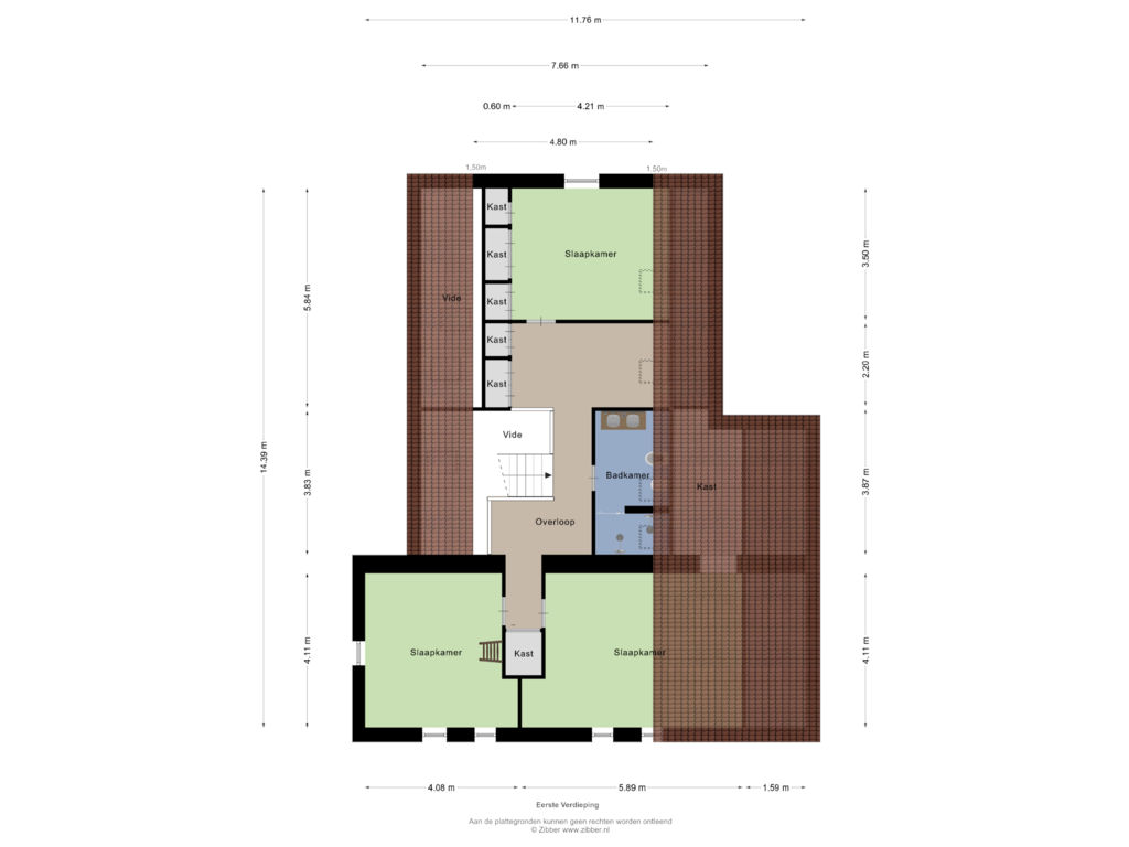 Bekijk plattegrond van Eerste Verdieping van Hogewaldstraat 17