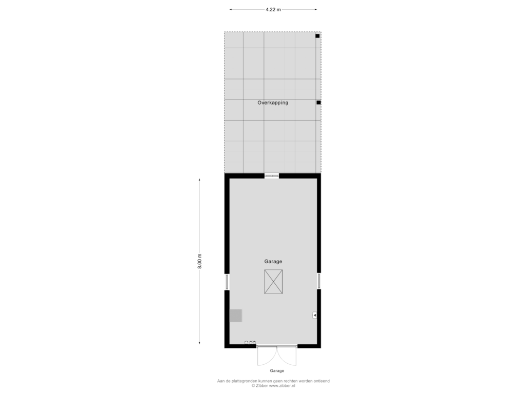 Bekijk plattegrond van Garage van Hogewaldstraat 17