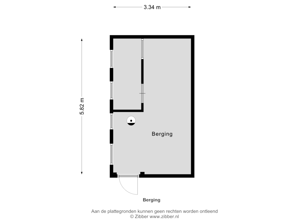 Bekijk plattegrond van Berging van Hogewaldstraat 17