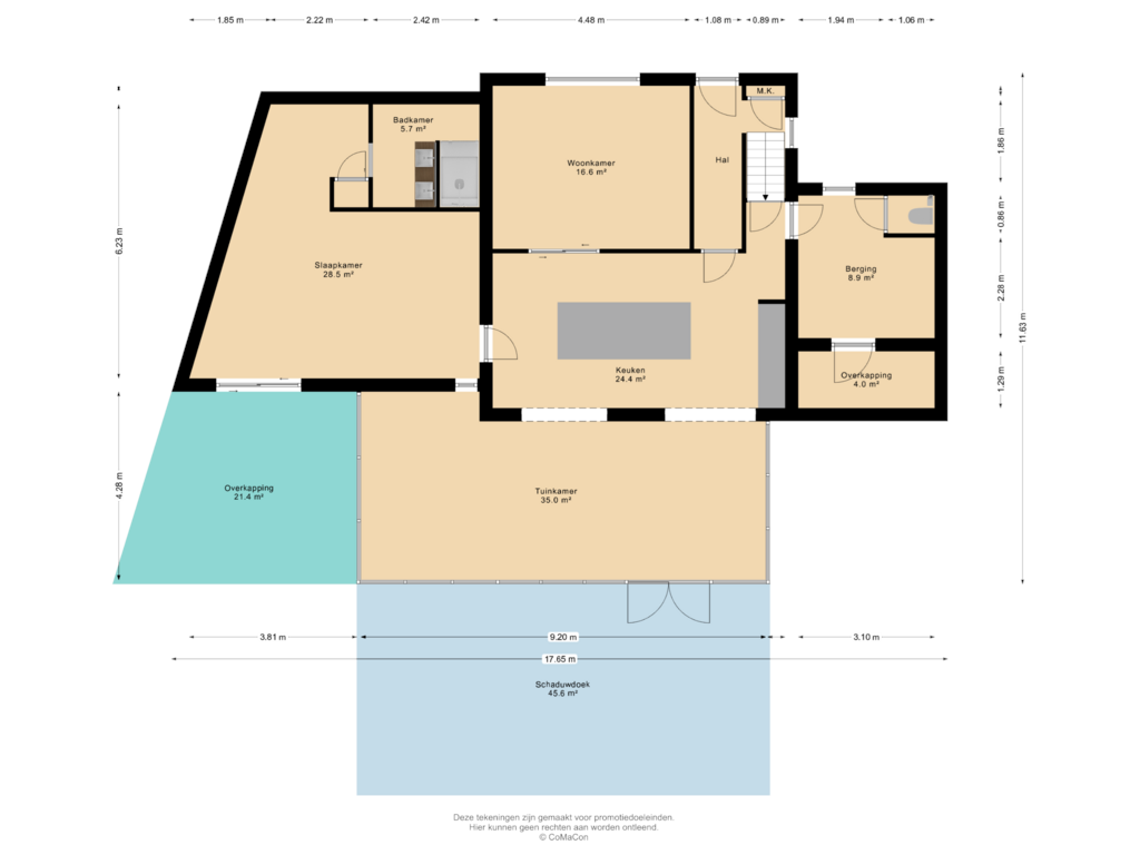 View floorplan of Begane grond of Mgr Aertsstraat 42