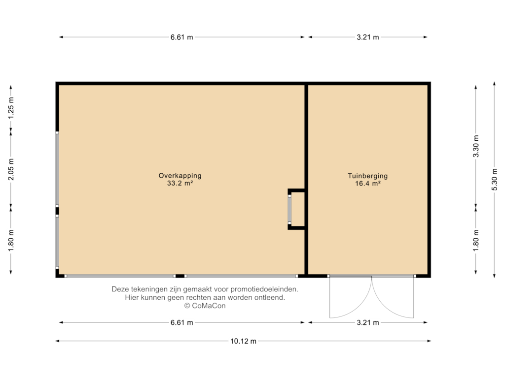 View floorplan of Buitenverblijf of Mgr Aertsstraat 42