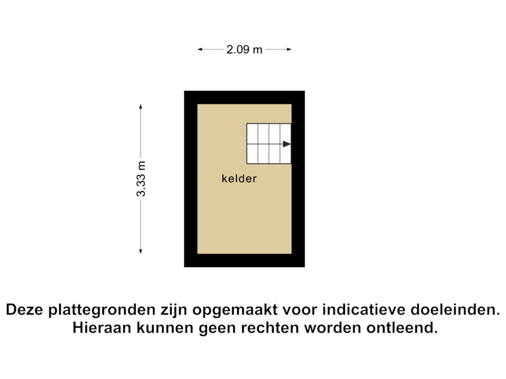 Bekijk plattegrond van Kelder van van Dijklaan 21