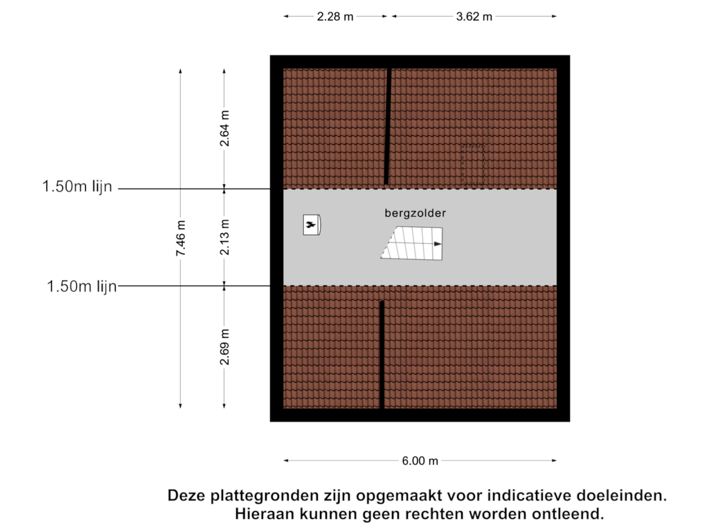 Bekijk plattegrond van 2e verdieping van van Dijklaan 21