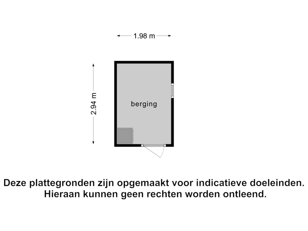 Bekijk plattegrond van Berging2 van van Dijklaan 21