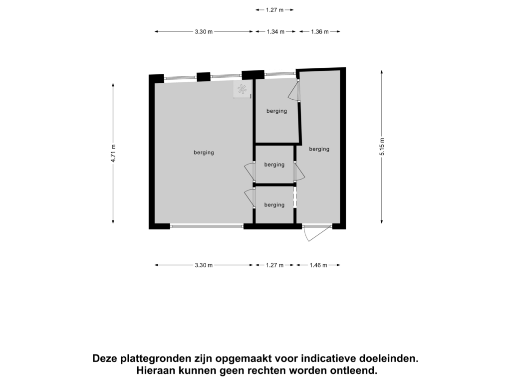 Bekijk plattegrond van Berging van Duinwijklaan 19