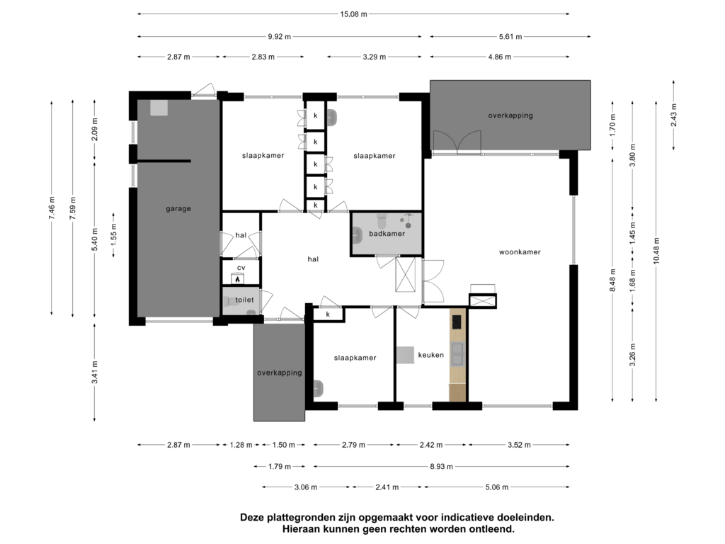 View floorplan of Begane grond of Oosterpark 3-R